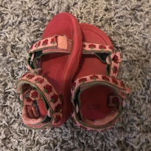 Strawberry Teva Sandals